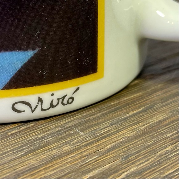 Cafe Arts Niro Art Coffee Mug Abstract Skull Bug Rat Blue - Picture 6 of 7